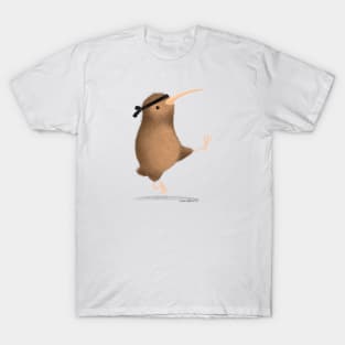 Kiwi practicing Karate T-Shirt